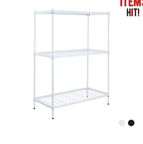 Index wire shelf
